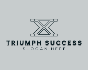 Professional Consulting Letter X logo design