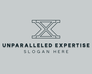 Professional Consulting Letter X logo design