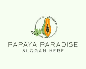 Fresh Papaya Fruit logo