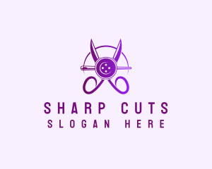 Sewing Scissors Tailor logo design