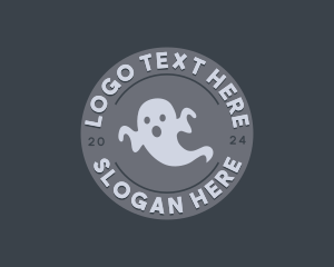 Scary Halloween Ghost logo