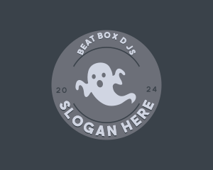 Scary Halloween Ghost logo