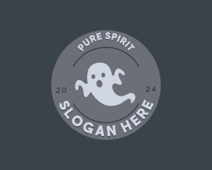 Scary Halloween Ghost logo design