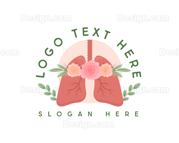 Floral Lungs Healthcare Logo