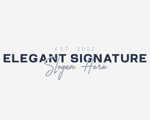 Signature Luxury Brand logo design