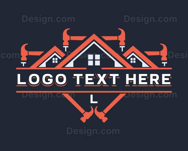 Hammer Construction Roofing Logo