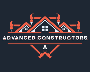 Hammer Construction Roofing logo design