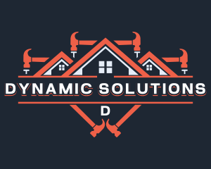 Hammer Construction Roofing logo design