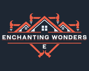 Hammer Construction Roofing logo design