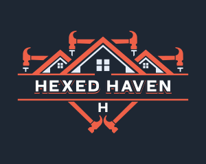 Hammer Construction Roofing logo design