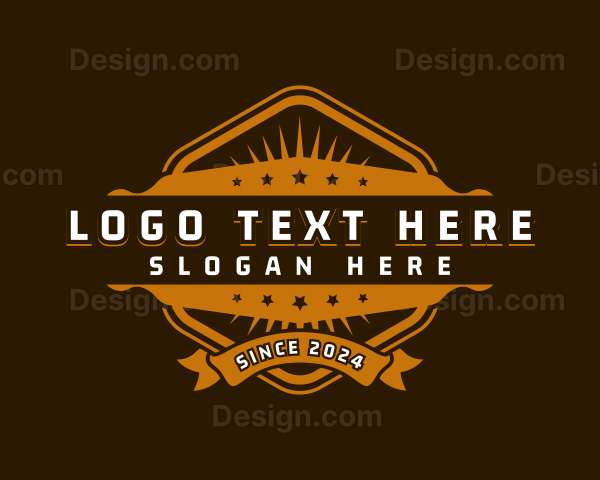 Decorative Retro Badge Logo