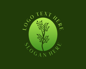 Eco Organic Plant  Logo