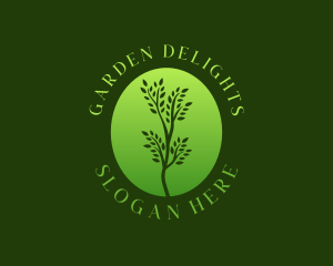 Eco Organic Plant  logo design