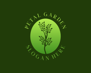 Eco Organic Plant  logo design