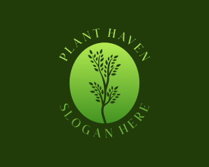 Eco Organic Plant  logo design