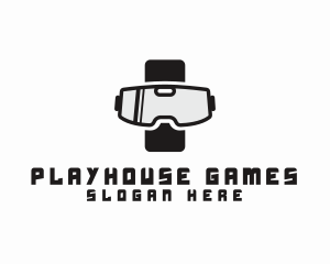 Technology Gaming Goggles logo design