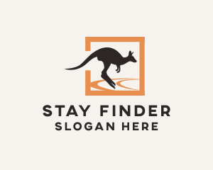Wild Kangaroo Marsupial logo