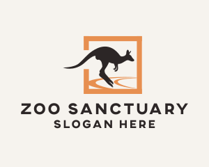 Wild Kangaroo Marsupial logo design