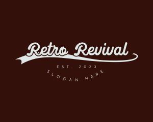 Quirky Retro Banner logo design