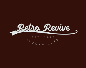 Quirky Retro Banner logo design