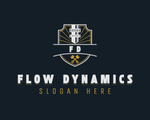 Mechanical CNC Laser logo design