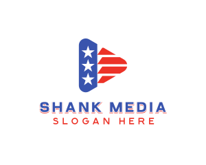 American Media Vlog logo design