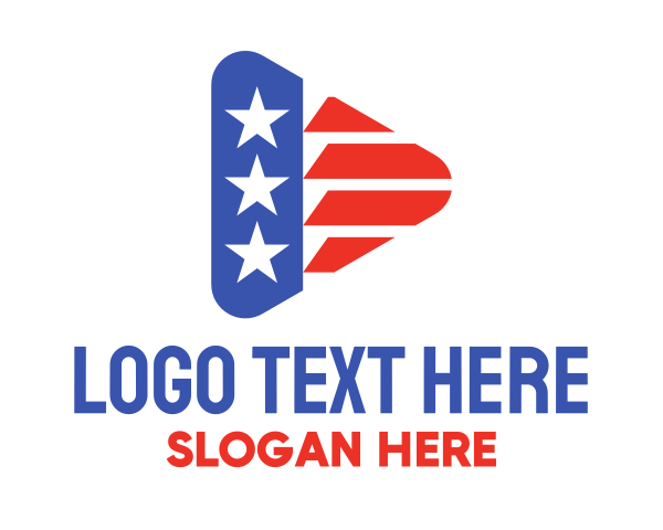 American Flag logo example 3