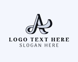 Cursive Script Business logo