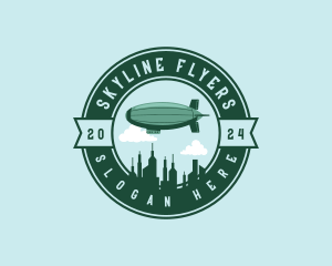 Airship Cargo Zeppelin logo design