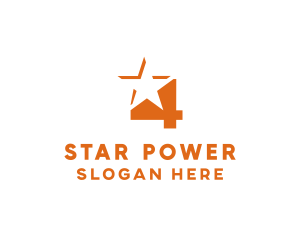 Orange Star Number 4 logo