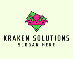 Kraken Octopus Gamer logo