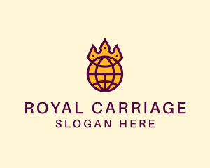 Global Royal Empire Crown logo design