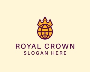 Global Royal Empire Crown logo design