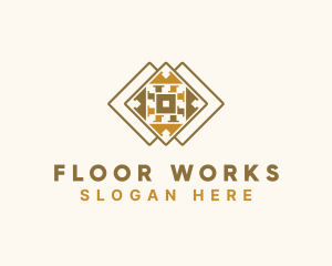 Tile Pavement Flooring logo design