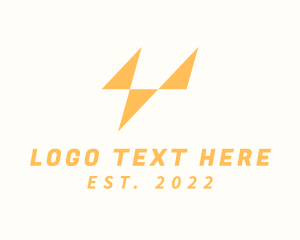 Thunder Logistics Letter V logo