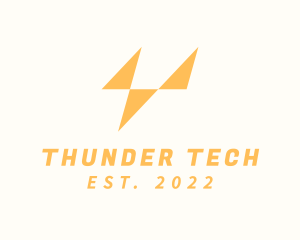 Thunder Logistics Letter V logo design