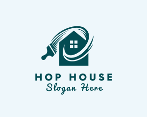 House Improvement Paint logo design