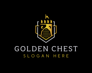 Golden Castle Shield logo design