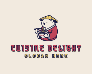 Polar Bear Noodle Dining logo design