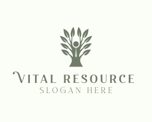 Human Resources Tree logo design