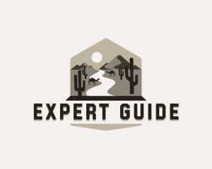 Desert Mountain Adventure logo design