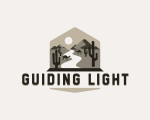 Desert Mountain Adventure logo design