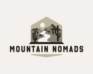 Desert Mountain Adventure logo design