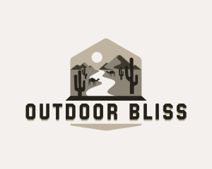 Desert Mountain Adventure logo design