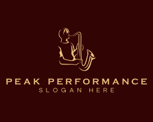 Saxophone Music Performance logo design