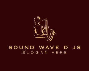 Saxophone Music Performance logo design