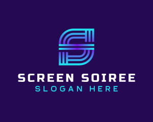 Modern Technology Letter S logo design