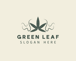 Marijuana Weed Leaf logo design