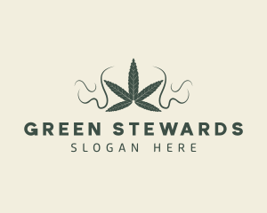 Marijuana Weed Leaf logo design