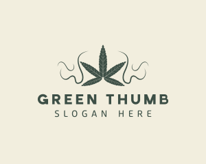 Marijuana Weed Leaf logo design